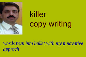 be copywriting for real estate, cosmetic, and music  business