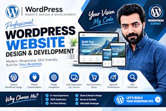design a premium wordpress website with divi, elementor pro