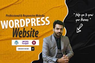 design a premium wordpress website with divi, elementor pro