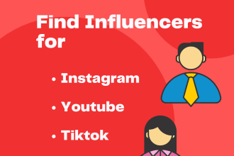 do an influencer search to find influencers and build an influencer list