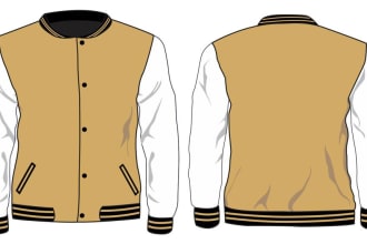 make dream varsity jacket mock up