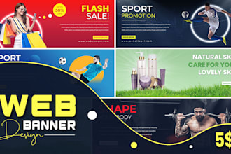 design eye catching shopify web banner, google display ads