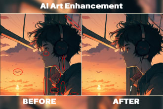 fix ai art, retouch and enhance flaws by ai generated art