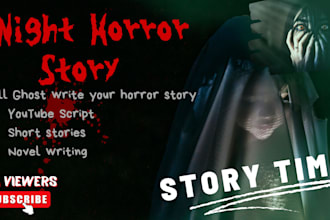 ghostwrite horror short stories, youtube stories, and novels