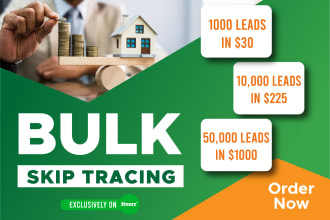 do real estate bulk skip tracing for motivated seller leads llc cash buyer list