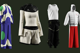 create a 3d animation promo for your clothing brand