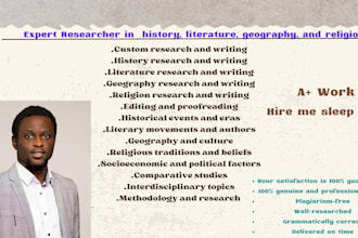 write on history, literature, geography, and religion