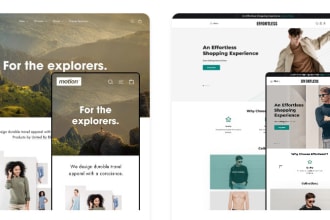 do shopify website design, build a shopify ecommerce store
