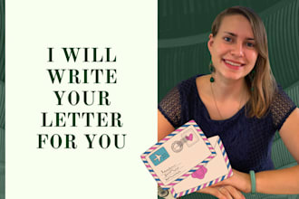 write a professional letter for you