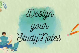 make study guides and notes for your courses