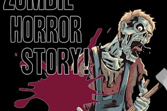 write a zombie themed survival horror story