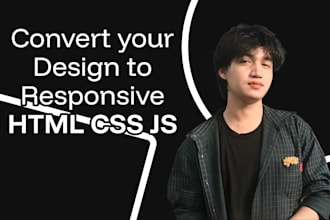 convert figma,PSD,canva,xd,sketch to responsive HTML5 css3