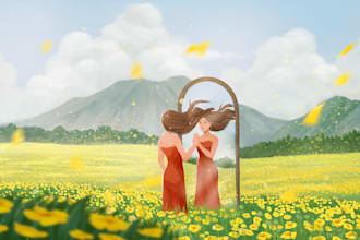 draw amazing background illustrations for your project