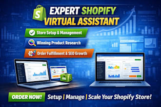 be your shopify virtual assistant for winning products and store growth