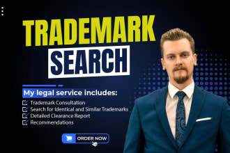 conduct trademark clearance search and provide a report