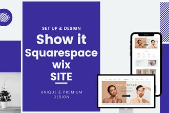 design a classic and professional showit squarespace wix duda or weebly website