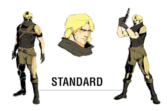 do metal gear solid concept art character sheets