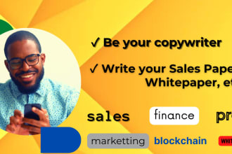 be your reliable sales copywriter