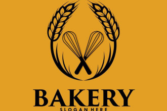 do good looking creative bakery logo with free source file