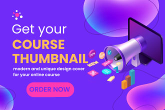 create online course image, cover, thumbnail for your business
