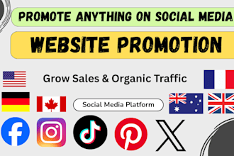 promote your website, product, or any link on social media