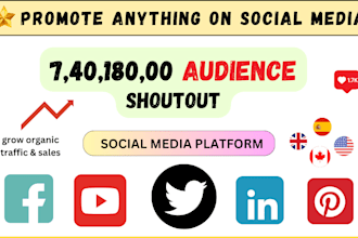 promote your website, product, or any link on social media