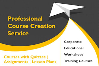 do online course content, course curriculum, course development, course outline