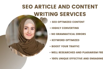 be your content writer for SEO content writing services