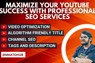 write SEO title, description and tags for your youtube video