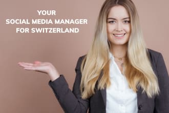 be your social media manager for switzerland