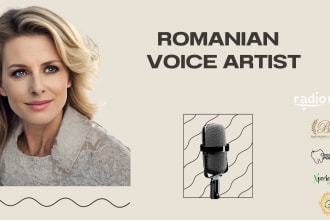 native romanian voice over text to voice and editing