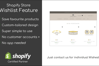 create a wishlist for your shopify store, no apps