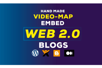 web 2 0 backlinks with embed video and map links