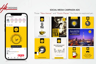 design creative professional social media ads, cover images