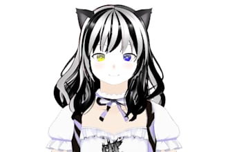 create a 3d model for vtuber