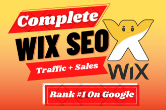 do on page SEO for wix and technical optimization service