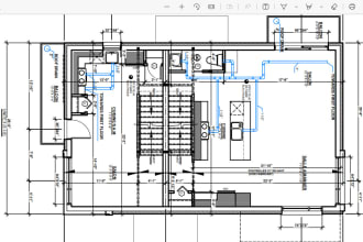 draw plumbing and drainage blueprints for city permit