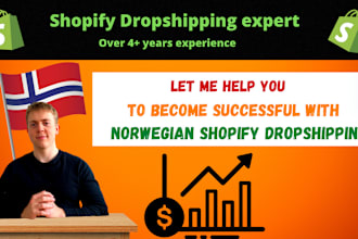 be your virtual assistant for norwegian shopify dropshipping
