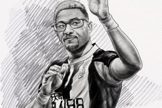 draw your picture with pencil sketch portrait