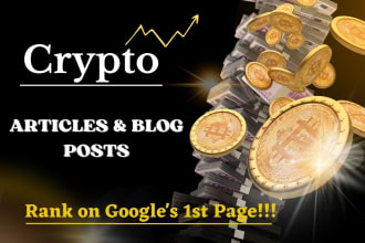 write crypto articles and blockchain, nft, fintech, and web3 blog post