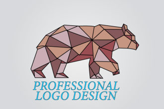 create a professional geometric 3d logo design