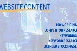 write and optimise your website content