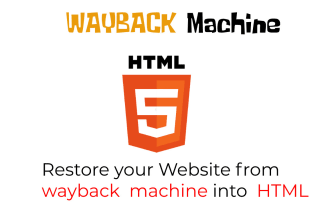 restore website from wayback machine archive into HTML
