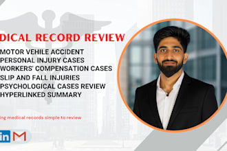 do medical record review and medical record summary for paralegal services