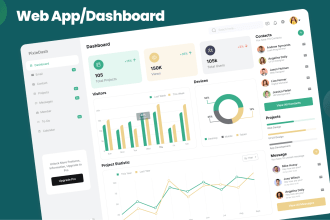 do UI UX for saas web app and dashboard design