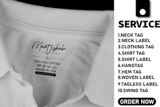 design clothing labels, hanging tags, neck labels, care label