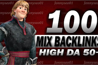 create high quality 100 dofollow mix backlinks package da50