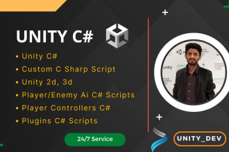 code c sharp script for unity game developement, game programming