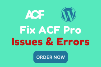 fix wordpress and acf pro custom fields errors