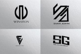 design monogram initial lettermark  logo